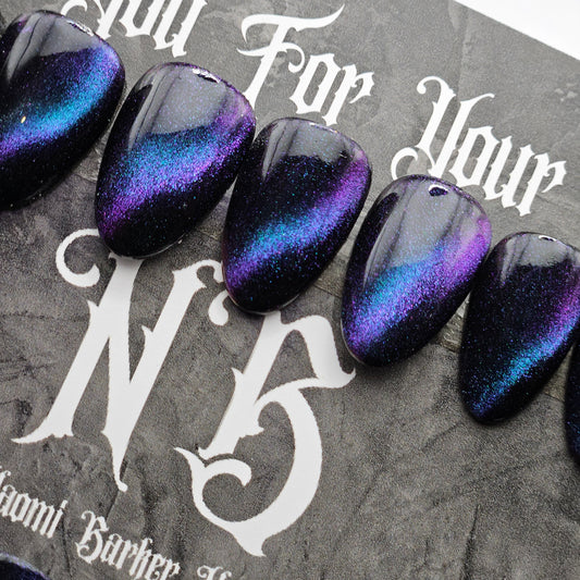 24 Set - Colour Shift Blue/Purple Cat Eye