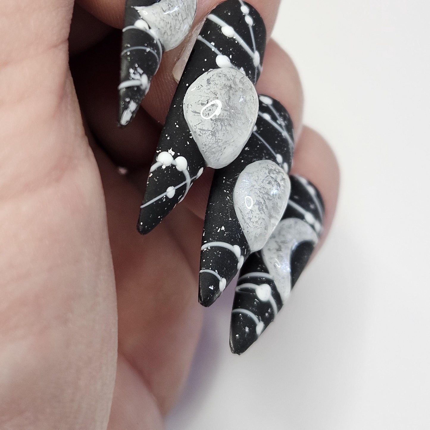 3D Moon Phase. Choose Nail Shape and length.