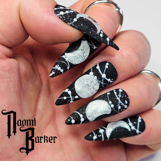 3D Moon Phase. Choose Nail Shape and length.