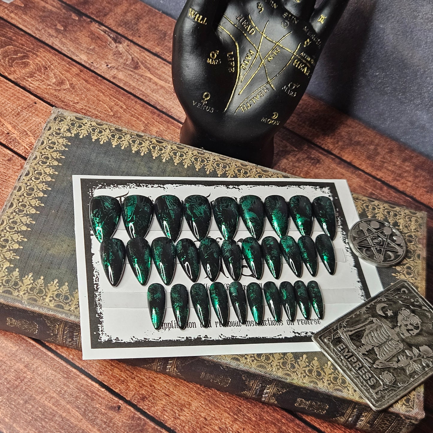 Ready to Ship - Green Beetle - Stiletto