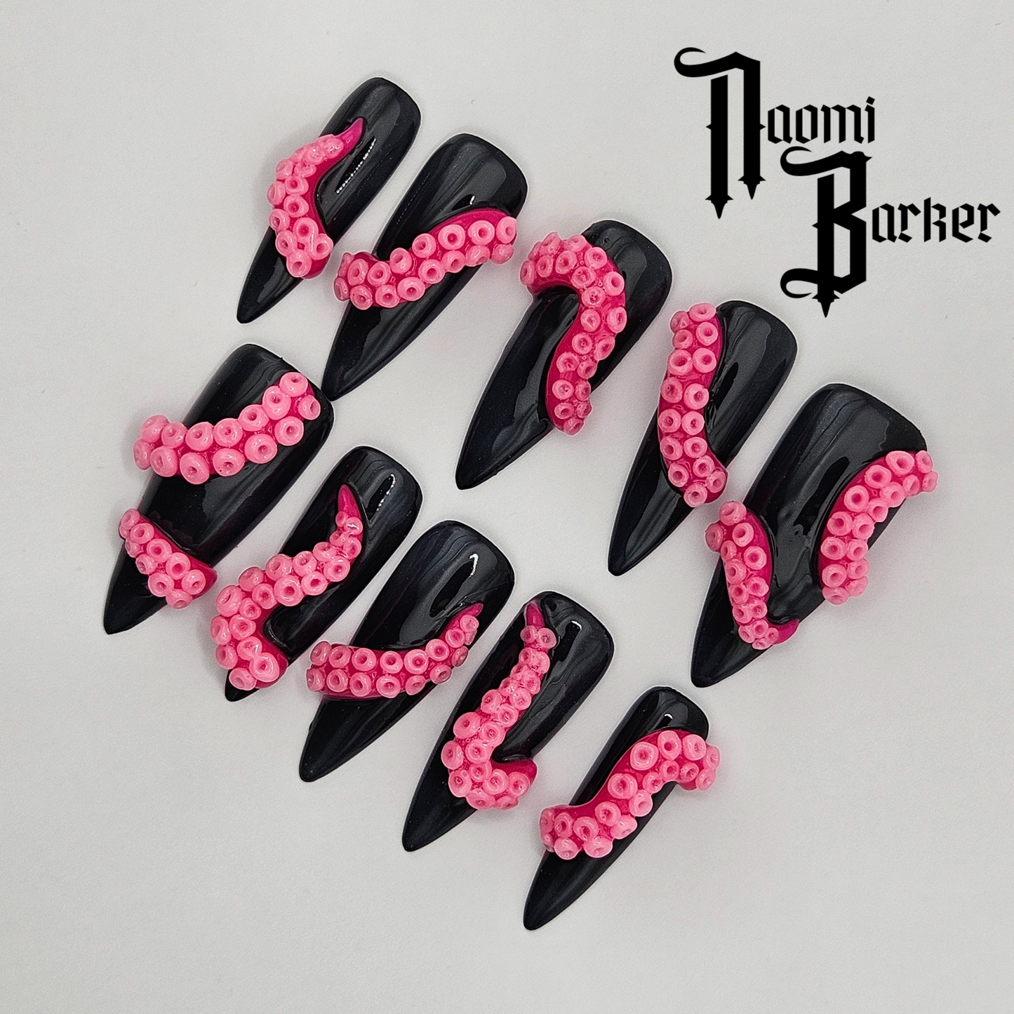 3D Tentacles. Choose Nail Shape and Length. Colour Changes Available