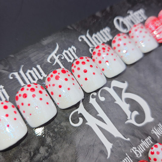 24 Set - Red Sweater Xmas Nails