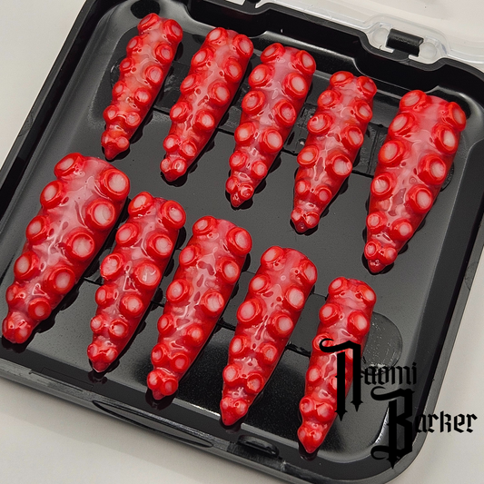 Full Nails 3D Tentacles. Choose Nail Shape and Length. Colour Changes Available