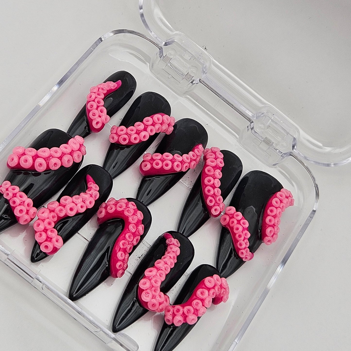 3D Tentacles. Choose Nail Shape and Length. Colour Changes Available