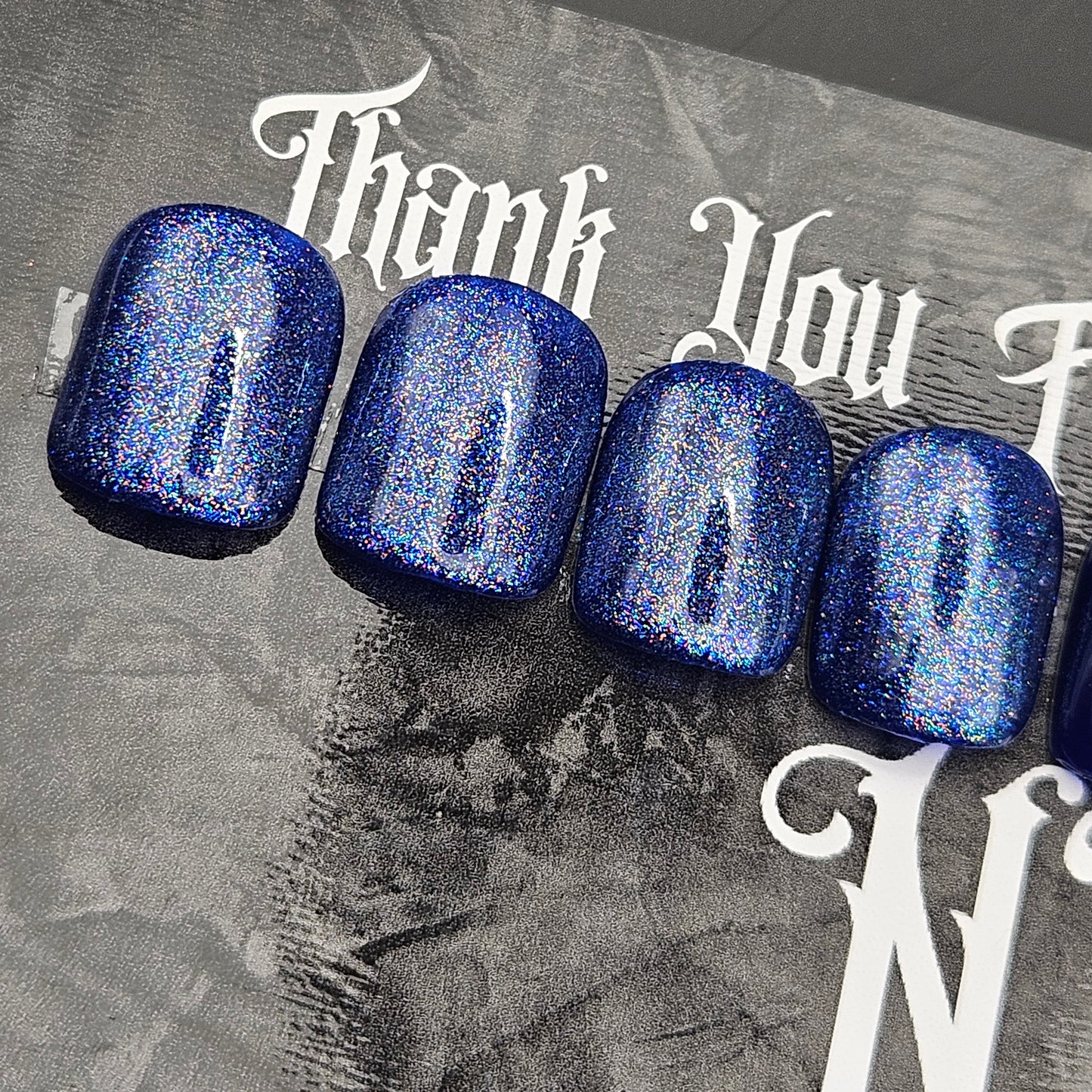 24 Set - Blue Sweater Xmas Nails