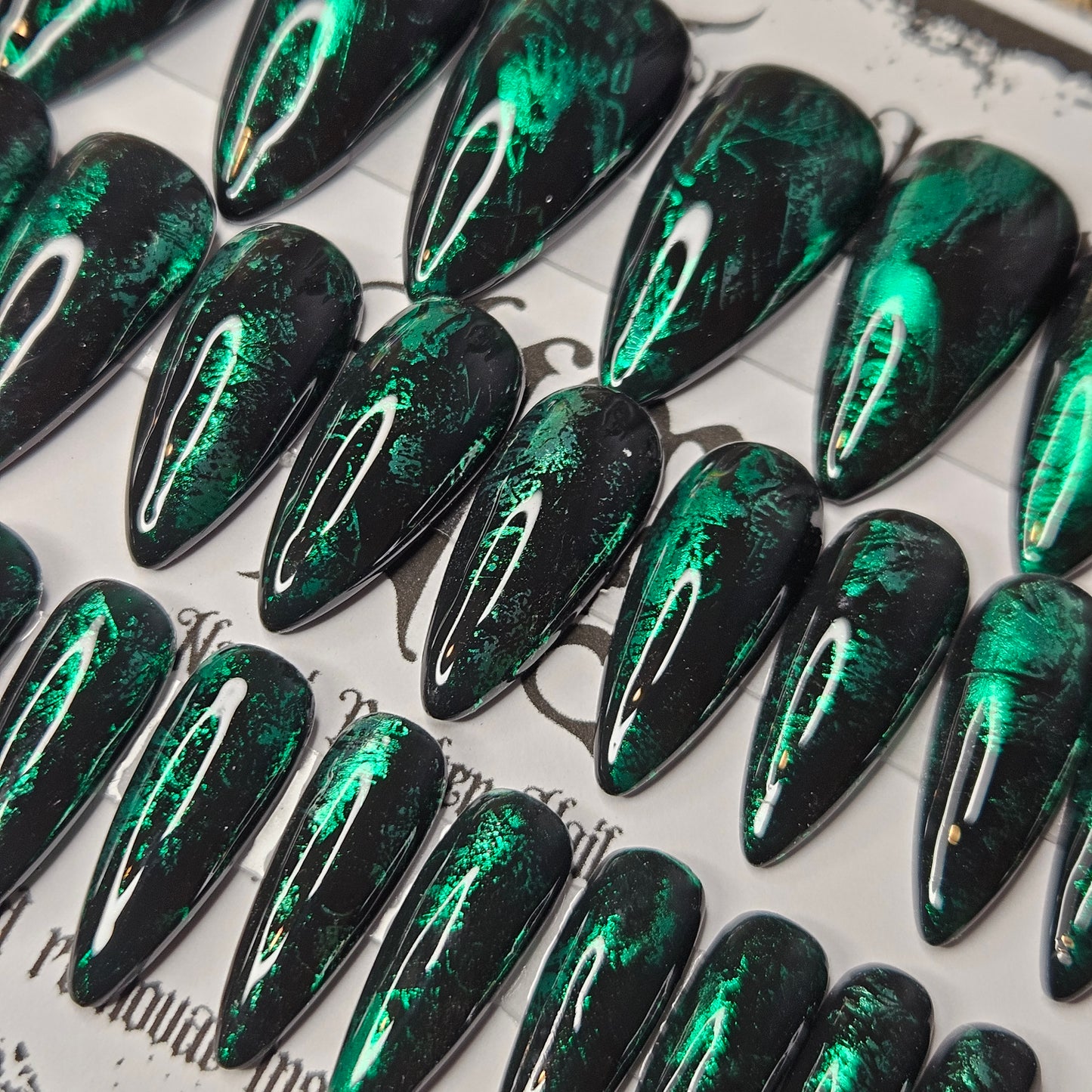 Ready to Ship - Green Beetle - Stiletto